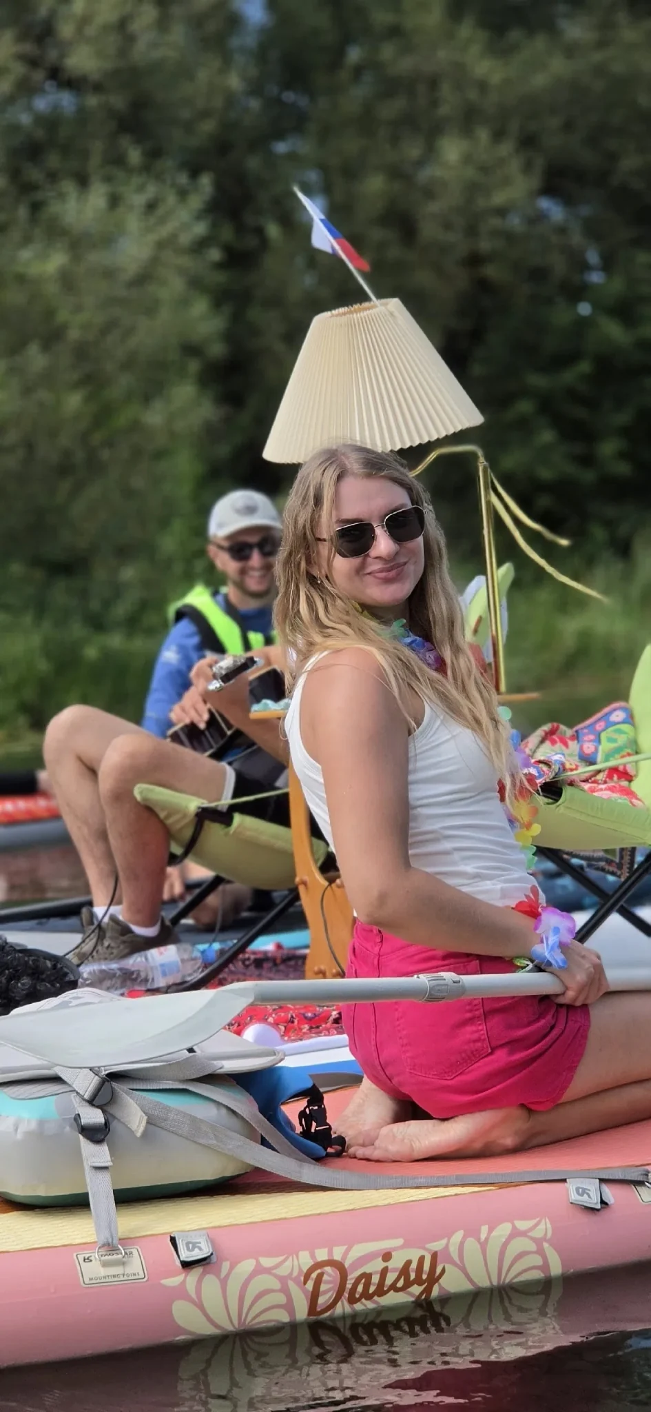 Участник сплава на воде
